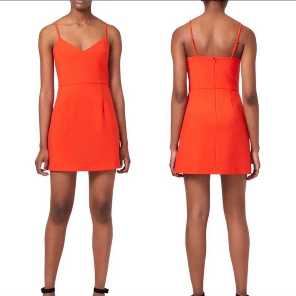 French Connection Whisper Sundae v-neck dress